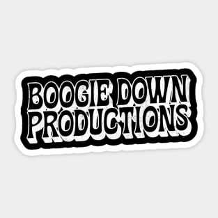 Boogie Down Productions / Retro Hip Hop Typography Design Sticker